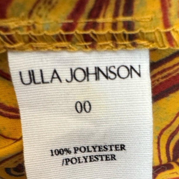 Ulla Johnson Lorena Top Blouse Yellow Taffeta Puff Sleeve - Picture 11 of 11